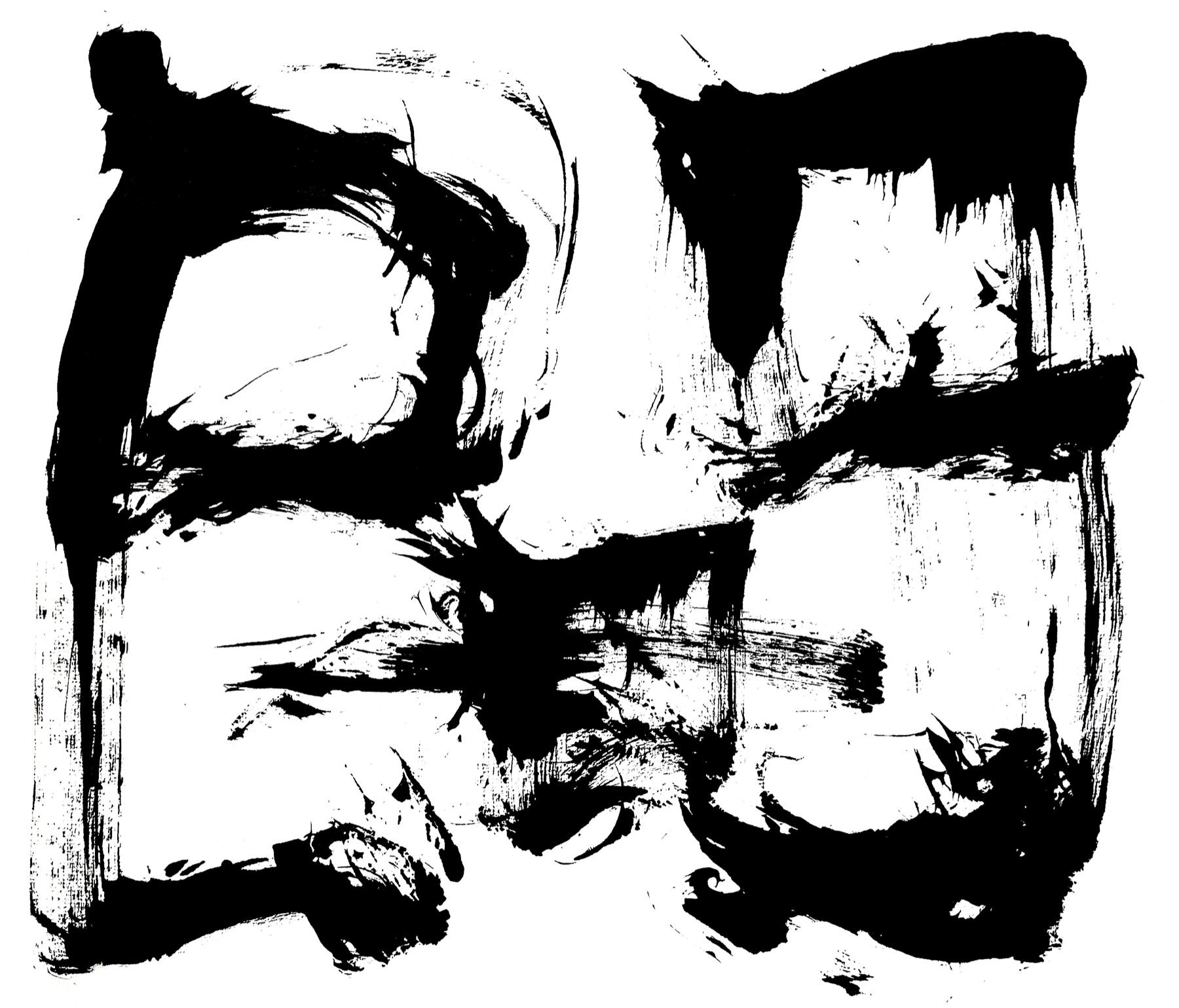 Sumi brush painting