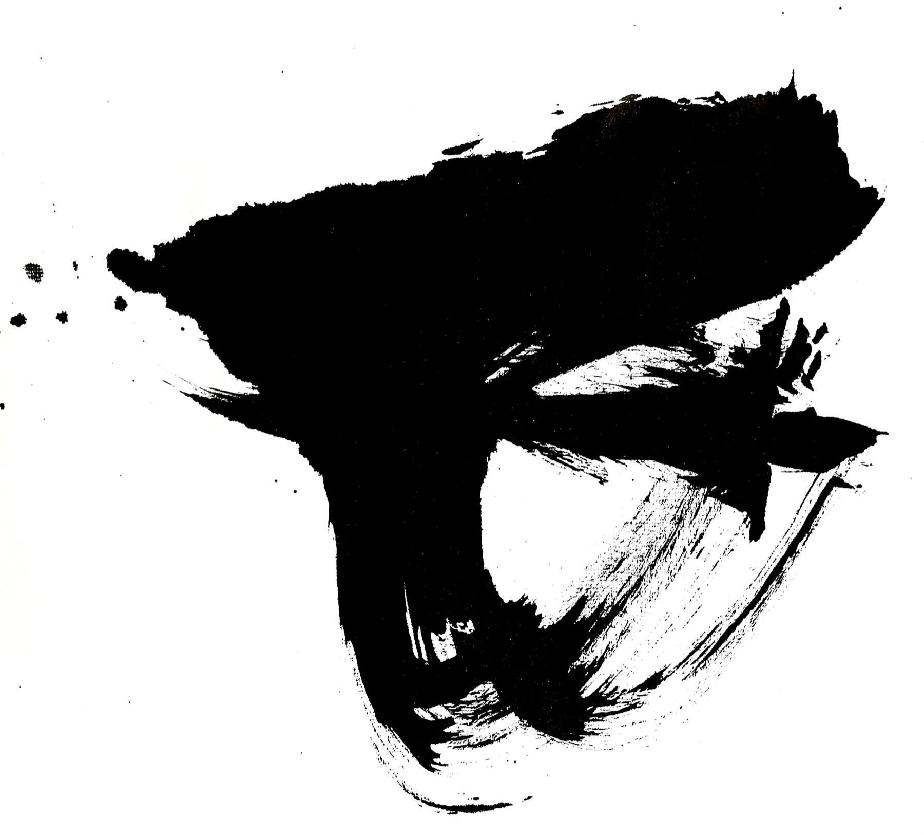 Sumi brush painting