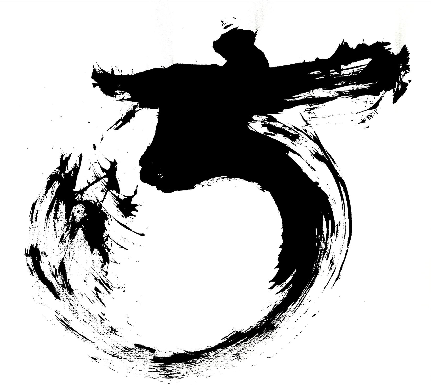 Sumi brush painting