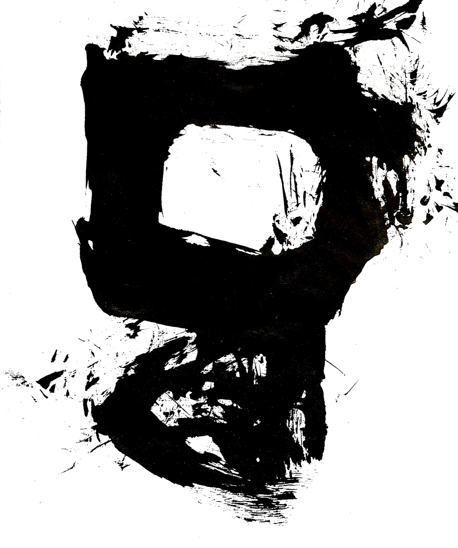 Sumi brush painting