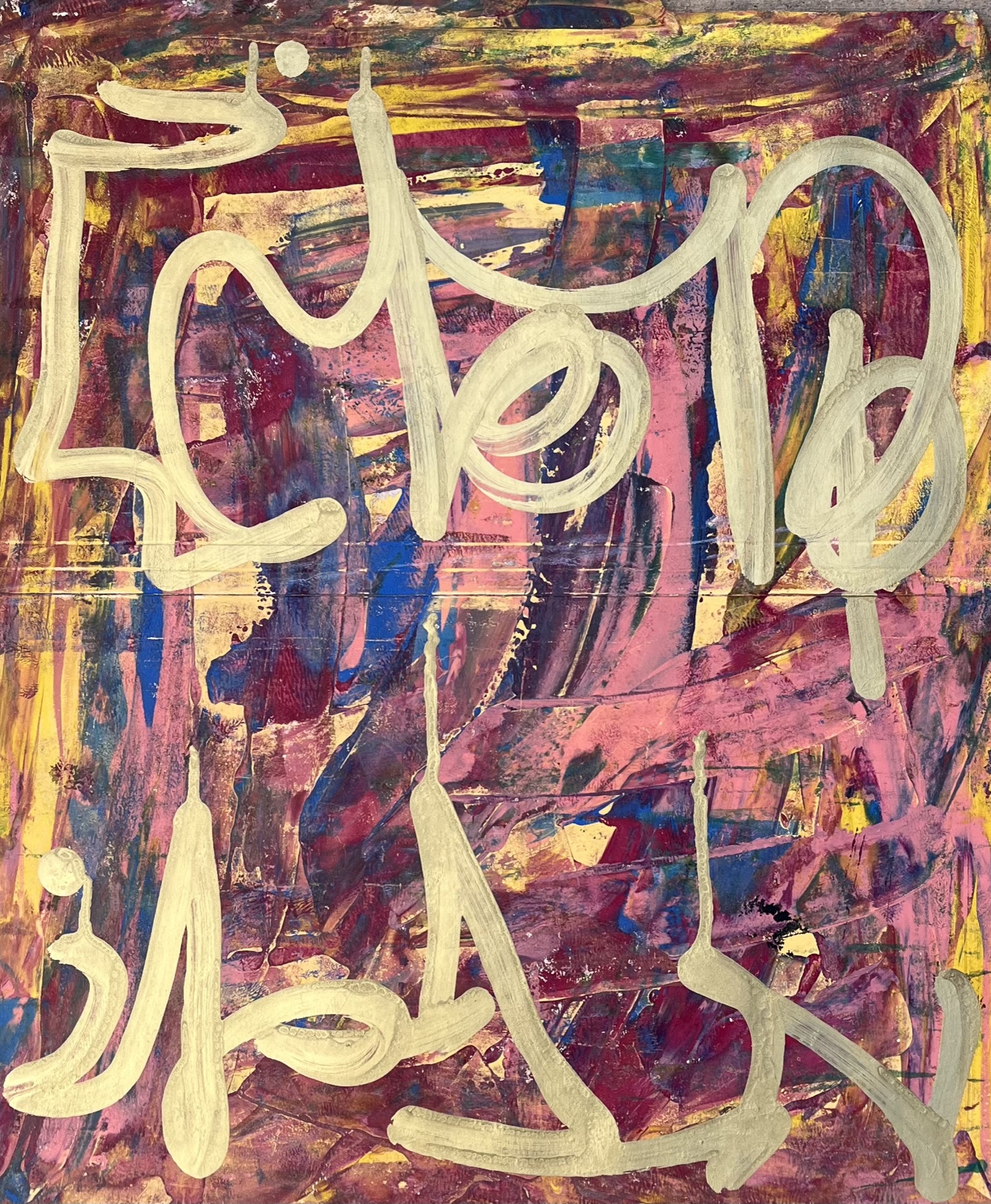 Graffiti brush painting