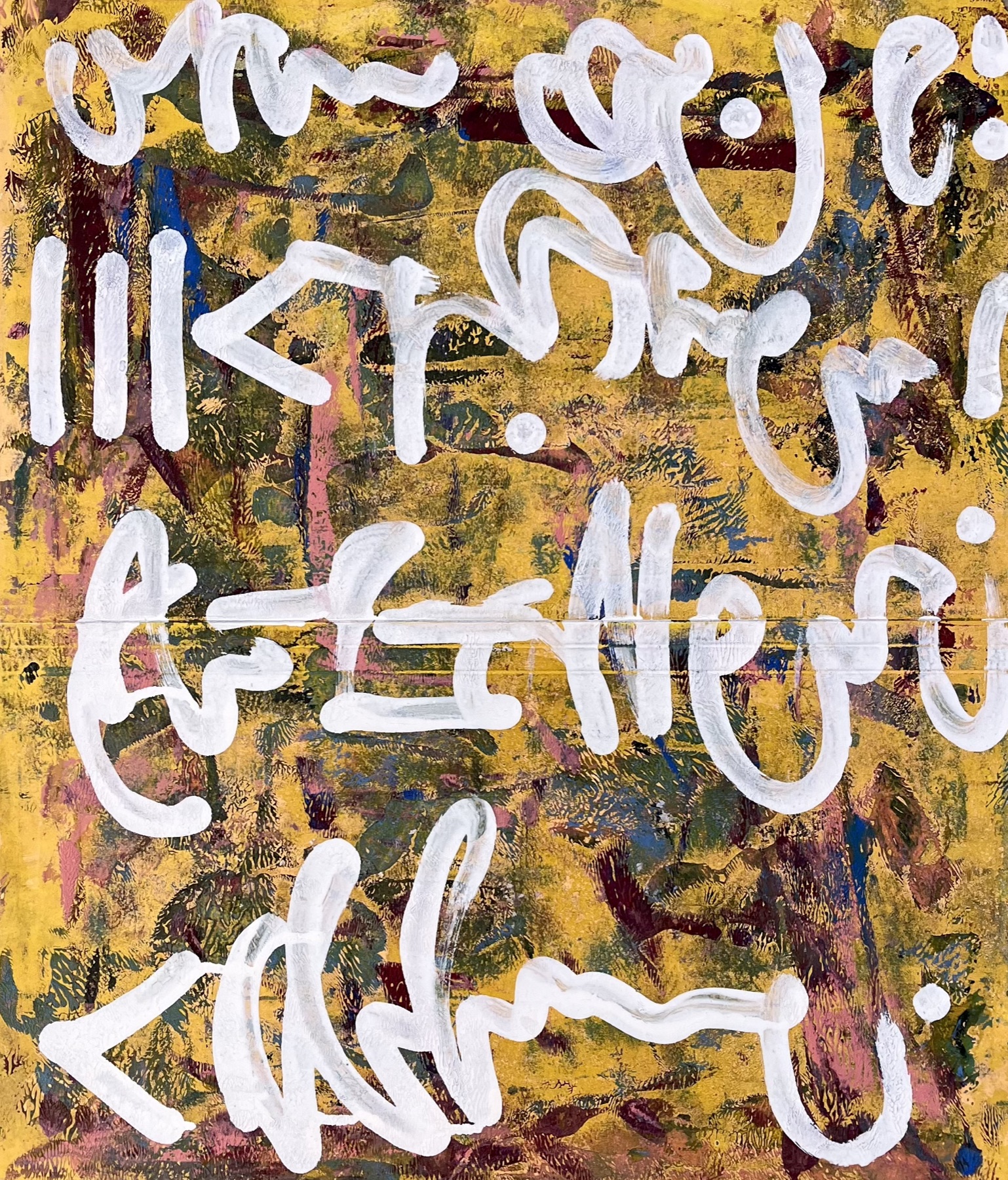 Graffiti brush painting